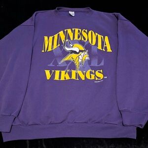 Mens 2XL Vintage 1994 Minnesota Vikings Crewneck Sweater
